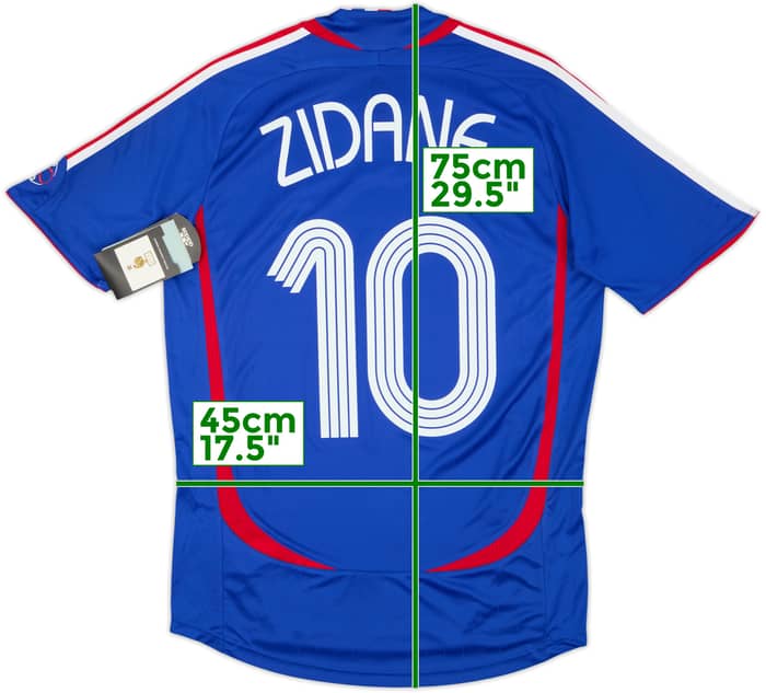 2006-07 France Home Shirt Zidane #10 (S)