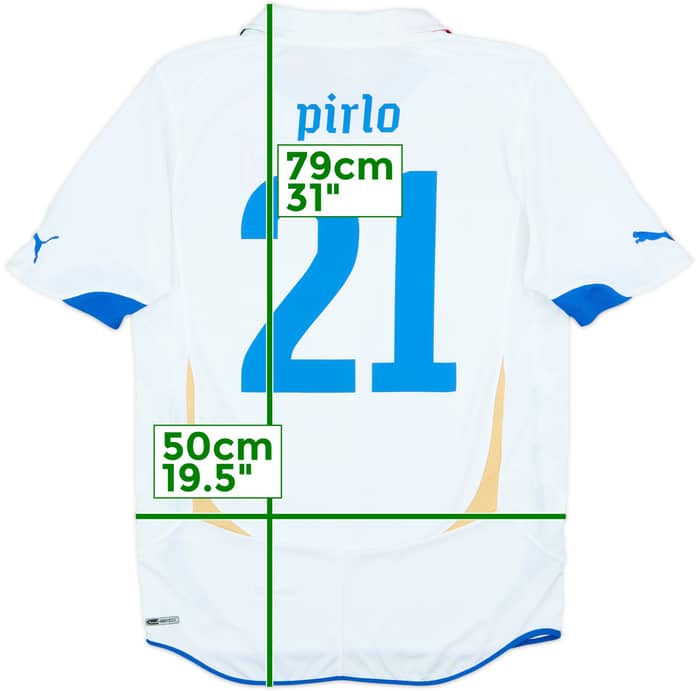 2010-12 Italy Away Shirt Pirlo #21 (M)