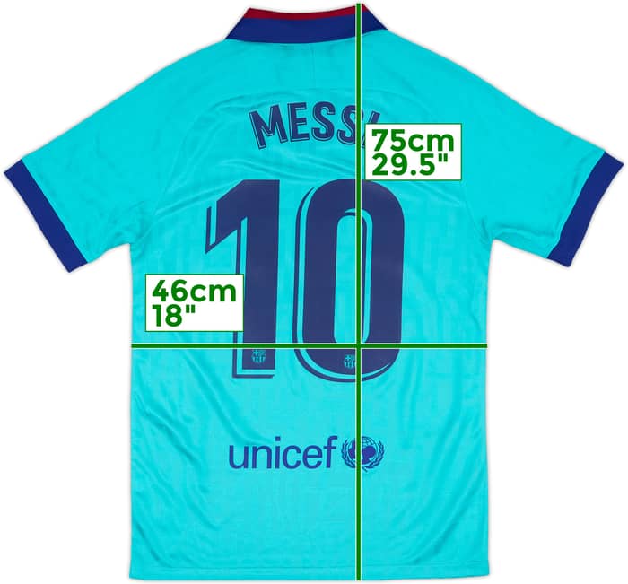 2019-20 Barcelona Third CL Shirt Messi #10 (S)