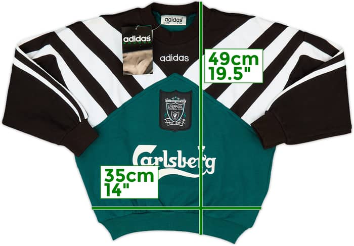 1995-96 Liverpool adidas Sweat Top (7-8 Years)