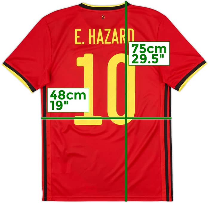 2020-21 Belgium Home Shirt E.Hazard #10 (S)