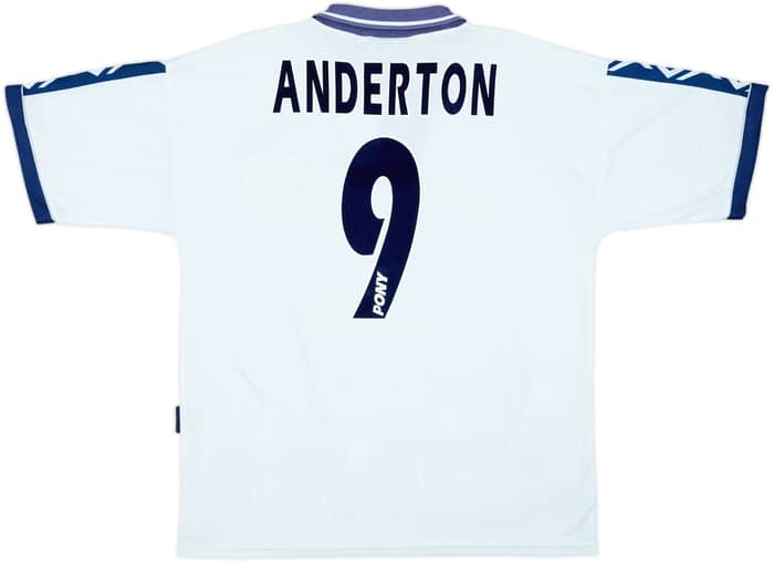 1995-97 Tottenham Home Shirt Anderton #9 - 8/10 - (L)
