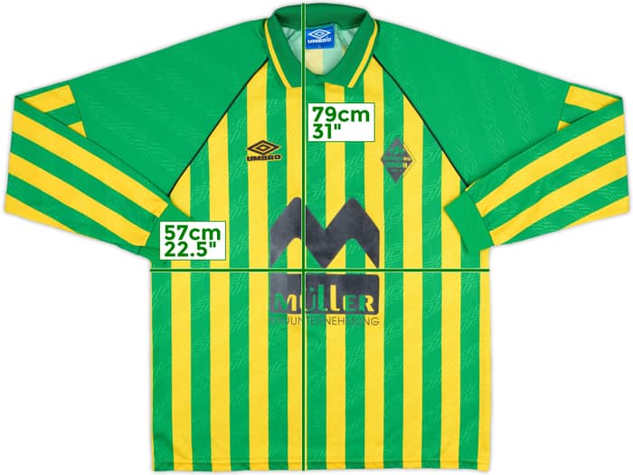 1990s Umbro Template L/S Shirt #14 - 9/10 - (XL)