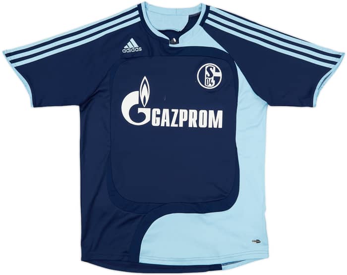 2007-08 Schalke European Home Shirt Bordon #5 - 7/10 - (XL.Boys)