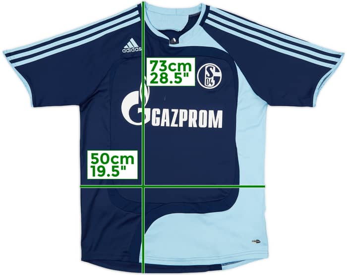 2007-08 Schalke European Home Shirt Bordon #5 - 7/10 - (XL.Boys)