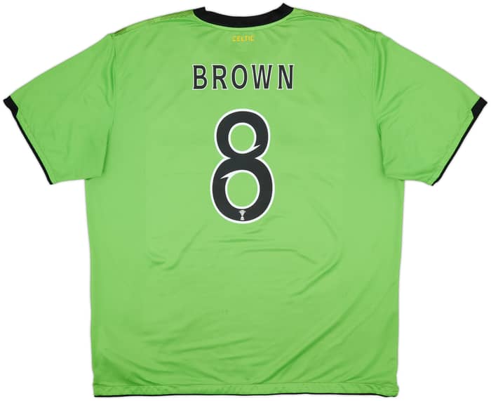 2010-11 Celtic Away Shirt Brown #8 - 8/10 - (XXL)