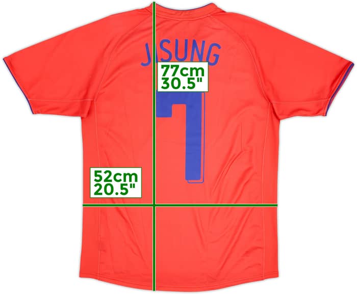 2006-08 South Korea Home Shirt Ji Sung #7 - 5/10 - (M)