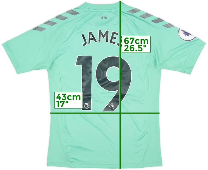 2020-21 Everton Third Shirt James #19 - 7/10 - (S)
