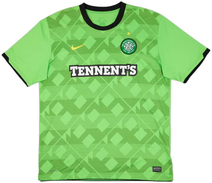 2010-11 Celtic Away Shirt Brown #8 - 9/10 - (XL)