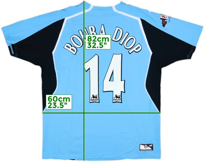2004-05 Fulham Away Shirt Bouba Diop #14 - 10/10 - (XL)