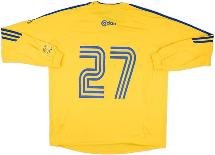 2006-08 Brondby Match Issue Home L/S Shirt #27