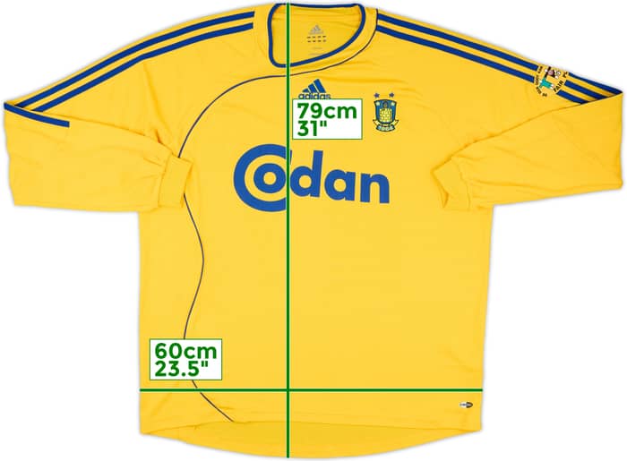 2006-08 Brondby Match Issue Home L/S Shirt #27
