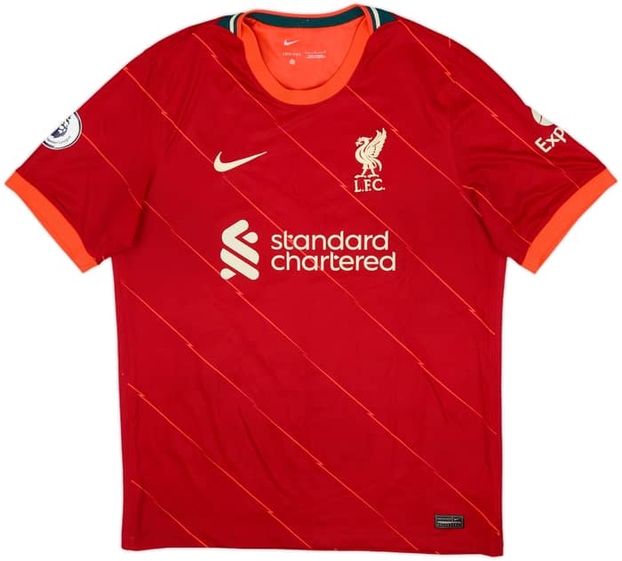 2021-22 Liverpool Home Shirt Virgil #4 - 8/10 - (L)