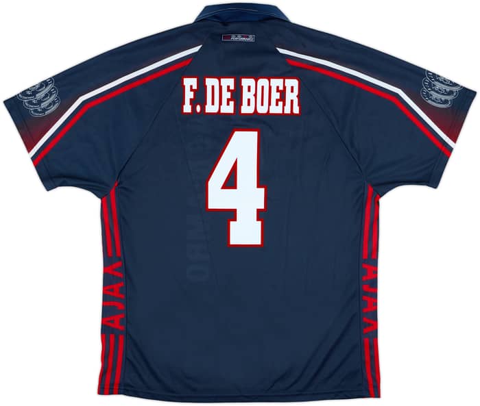 1997-98 Ajax Away Shirt F.De Boer #4 - 10/10 - (XL)