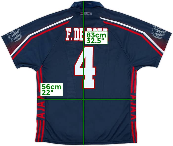 1997-98 Ajax Away Shirt F.De Boer #4 - 10/10 - (XL)