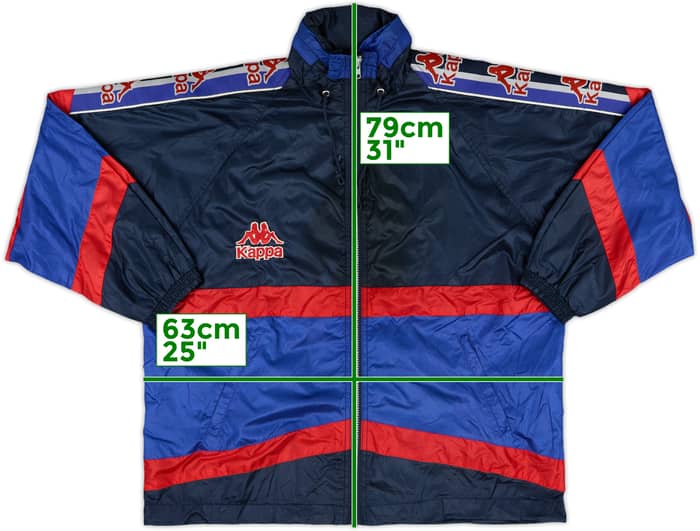 1995-97 Barcelona Kappa Hooded Rain Jacket - 10/10 - (S)