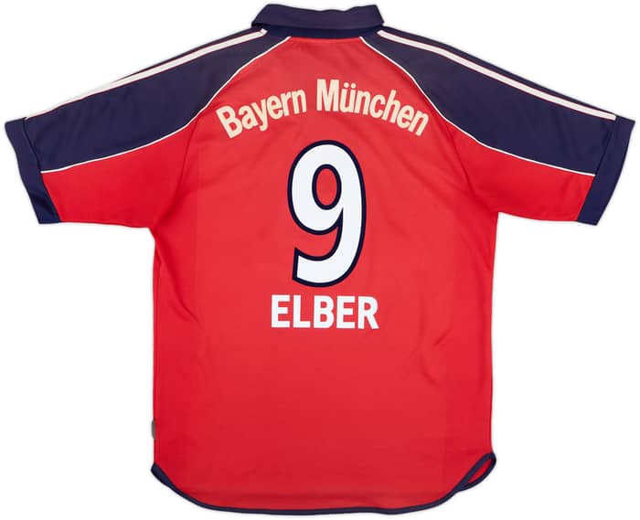 1999-01 Bayern Munich Home Shirt Elber #9 - 7/10 - (S)