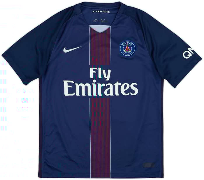 2016-17 Paris Saint-Germain Home Shirt Cavani #9 - 6/10 - (M)