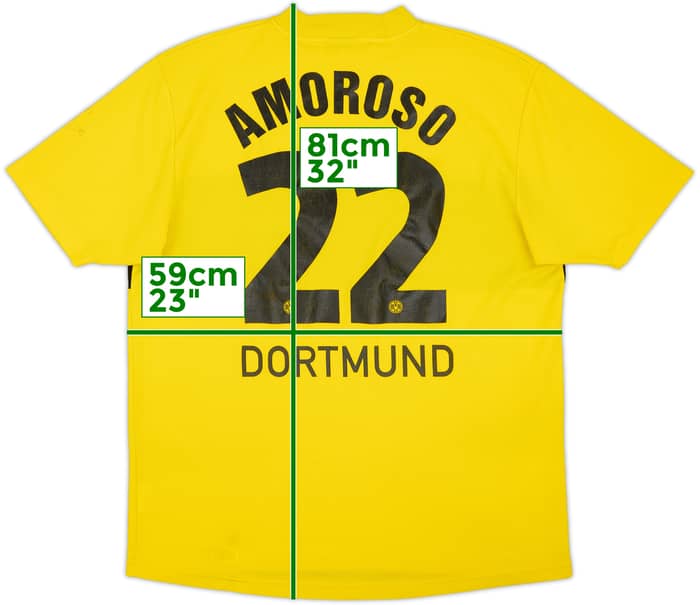 2002-03 Borussia Dortmund Home Shirt Amoroso #22 - 4/10 - (XL)