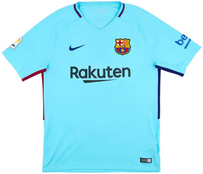2017-18 Barcelona Away Shirt Suarez #9 - 6/10 - (M)