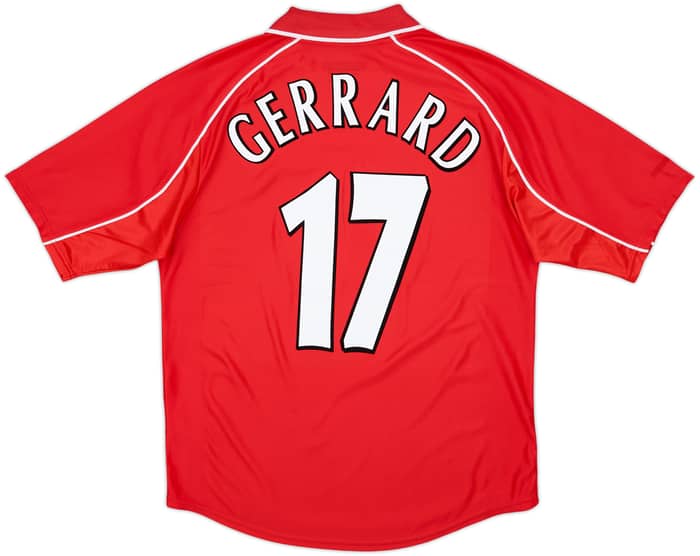 2000-02 Liverpool Home Shirt Gerrard #17 - 5/10 - (M)