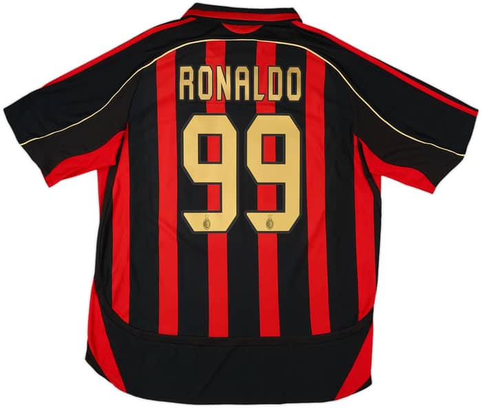 2006-07 AC Milan Home Shirt Ronaldo #99 - 6/10 - (XL)