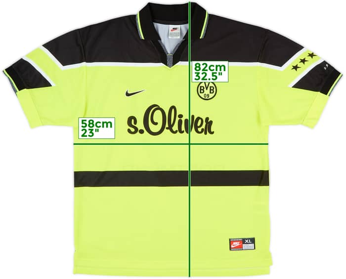 1997-98 Borussia Dortmund Home Shirt - 10/10 - (XL)