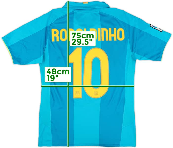 2007-09 Barcelona Away Shirt Ronaldinho #10 - 8/10 - (S)