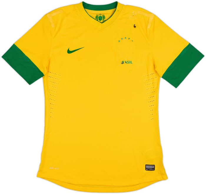 2012-13 Brazil Authentic Home Shirt Neymar Jr #11 - 4/10 - (L)