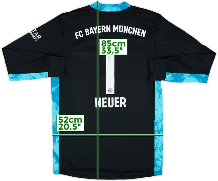 2020-21 Bayern Munich Signed GK Shirt Neuer #1 - 9/10 - (L)