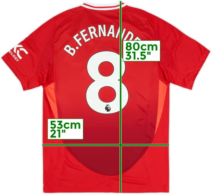 2024-25 Manchester United Home Shirt B.Fernandes #8 (L)