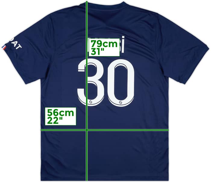 2022-23 Paris Saint-Germain Home Shirt Messi #30 - 10/10 - (XXL)