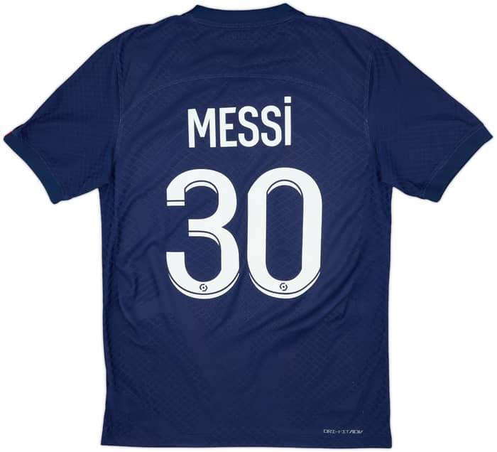 2022-23 Paris Saint-Germain Authentic Home Shirt Messi #30 - 7/10 - (S)