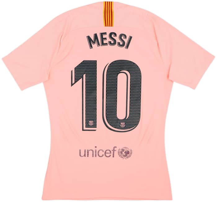 2018-19 Barcelona Authentic Third Shirt Messi #10 - 7/10 - (M)