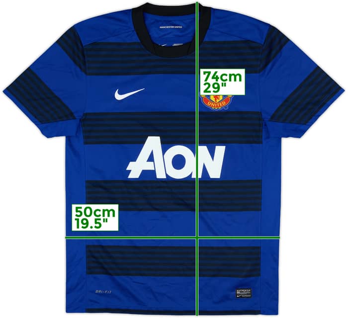2011-13 Manchester United Away Shirt #4 - 9/10 - (M)