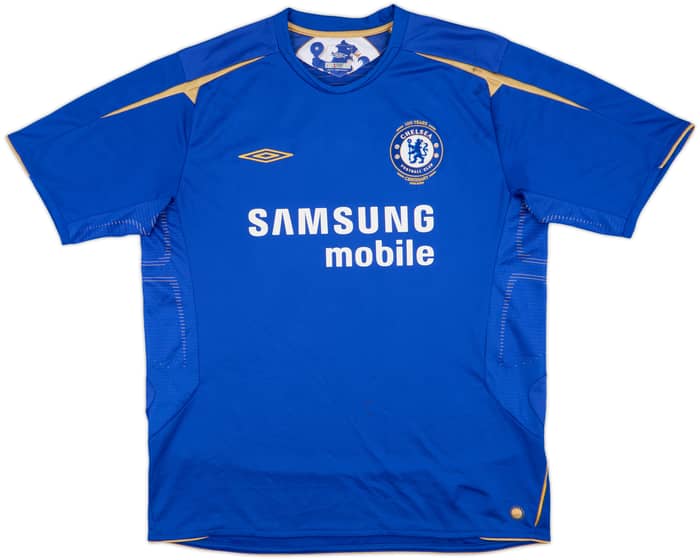 2005-06 Chelsea Centenary Home Shirt Drogba #15 - 6/10 - (XL)