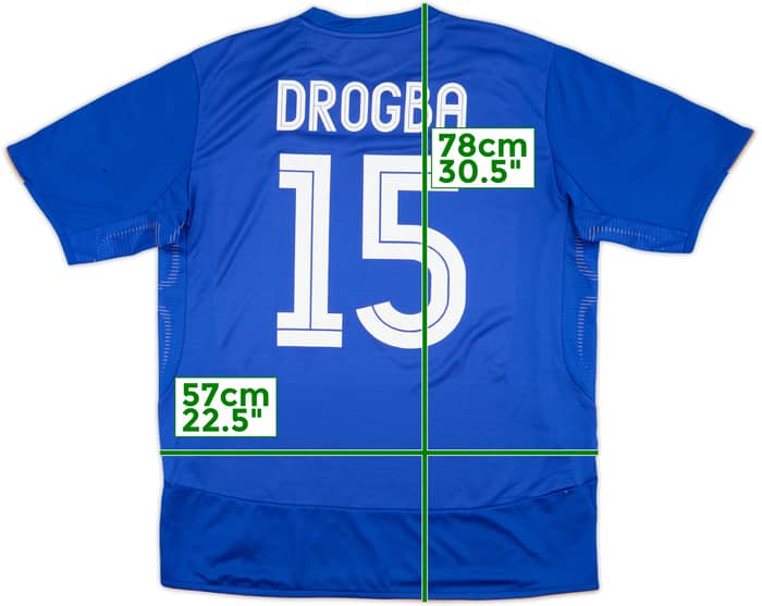2005-06 Chelsea Centenary Home Shirt Drogba #15 - 6/10 - (XL)
