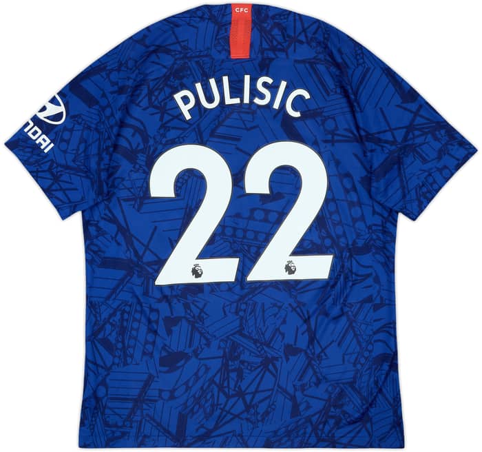 2019-20 Chelsea Home Shirt Pulisic #22 - 7/10 - (L)