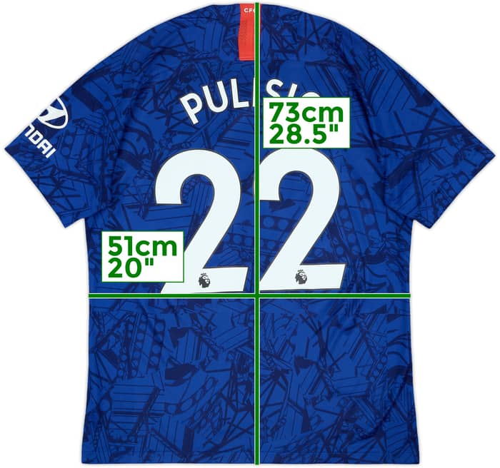 2019-20 Chelsea Home Shirt Pulisic #22 - 7/10 - (L)
