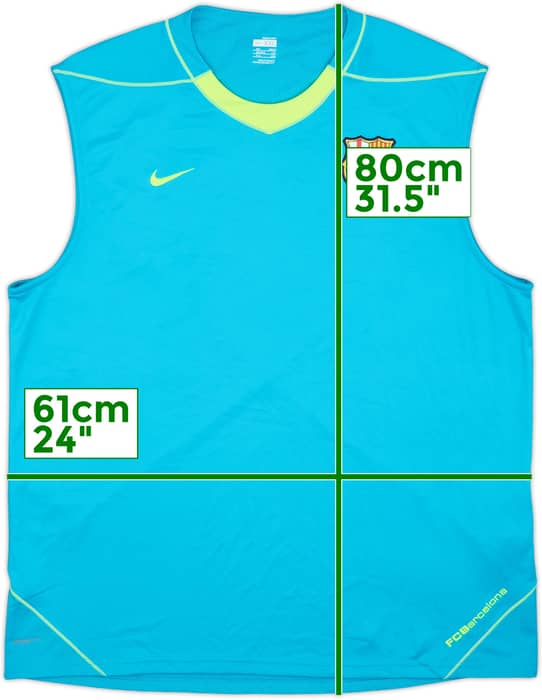 2007-08 Barcelona Nike Training Vest - 9/10 - (XXL)