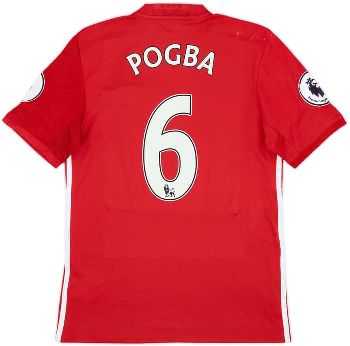 2016-17 Manchester United Home Shirt Pogba #6 - 6/10 - (S)