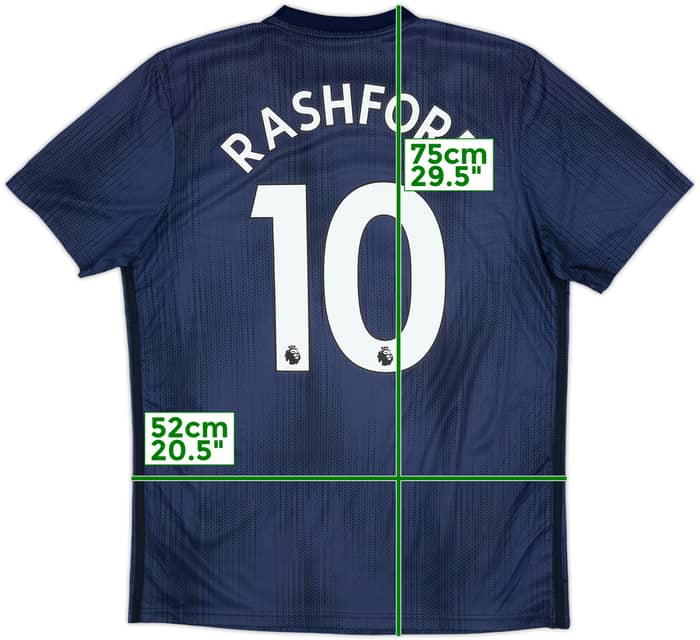 2018-19 Manchester United Third Shirt Rashford #10 - 8/10 - (L)