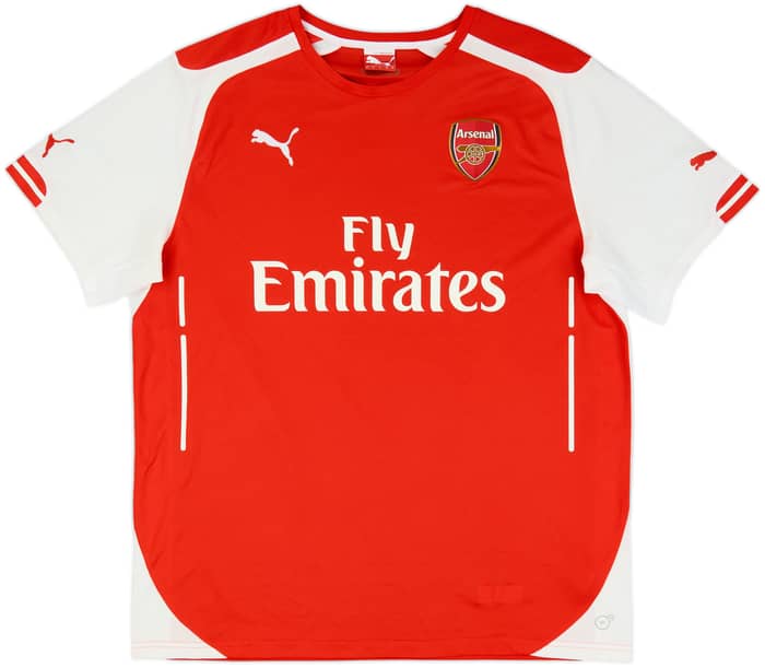 2014-15 Arsenal Home Shirt Arteta #8 - 9/10 - (XL)
