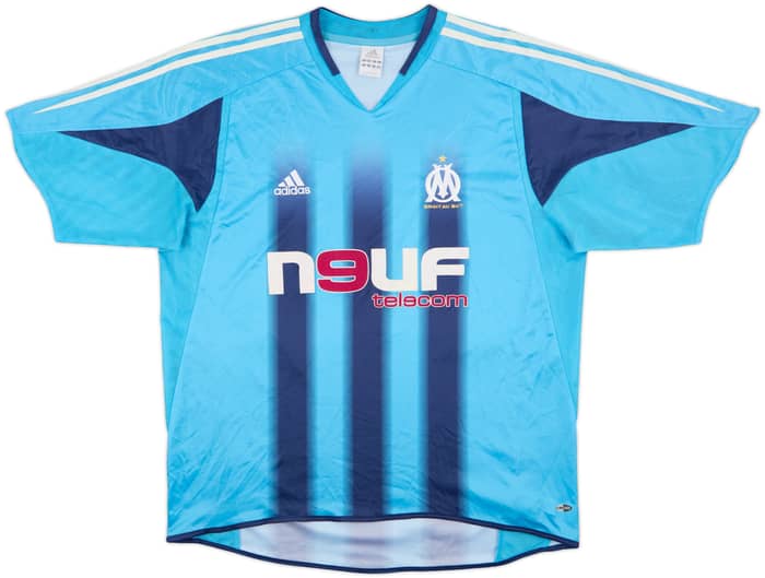 2004-05 Olympique Marseille Away Shirt Lizarazu #3 - 8/10 - (XL)