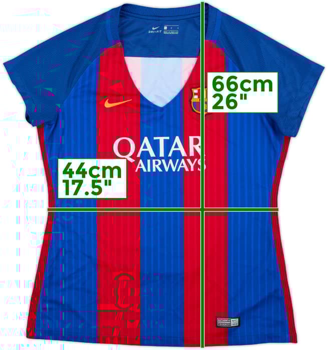 2016-17 Barcelona Home Shirt - 9/10 - (Women's L)