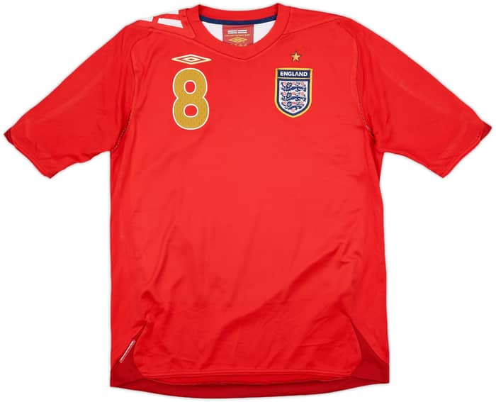 2006-08 England Away Shirt Lampard #8 - 7/10 - (XL.Boys)