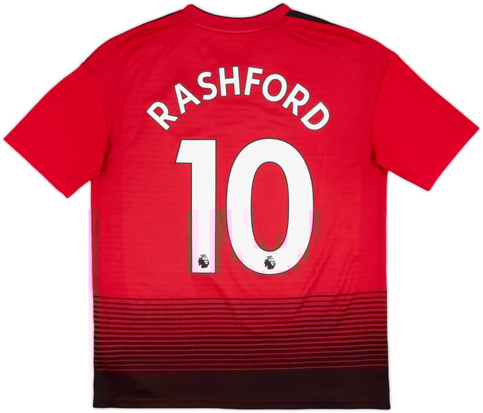 2018-19 Manchester United Home Shirt Rashford #10 - 9/10 - (XL.Boys)