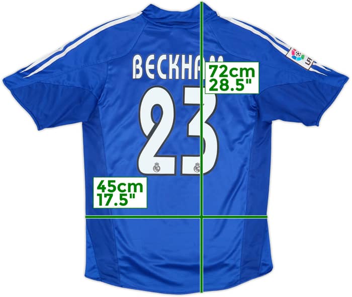 2004-05 Real Madrid Third Shirt Beckham #23 - 5/10 - (S)