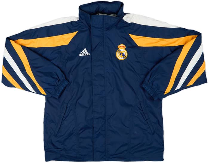 1998-99 Real Madrid adidas Hooded Rain Jacket - 8/10 - (S)