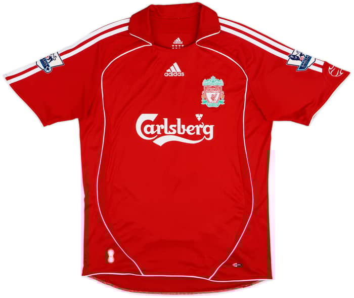 2006-08 Liverpool Home Shirt Gerrard #8 - 8/10 - (M)